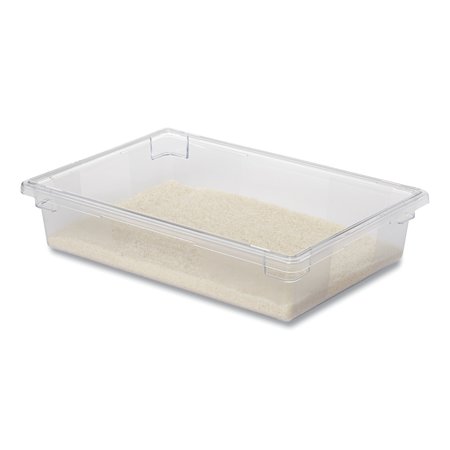 Rubbermaid Commercial Food/Tote Boxes, 8 1/2gal, 26w x 18d x 6h, Clear FG330800CLR
